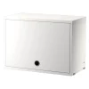 String Furniture String cabinet with flip door, 58 x 30 cm, white