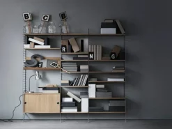 String Furniture String floor panel 200 x 30 cm, 1-pack, grey