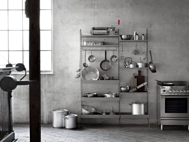 String Furniture String floor panel 200 x 30 cm, 1-pack, grey