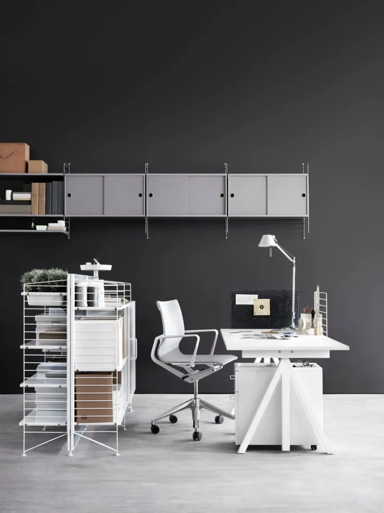 String Furniture String floor panel, 115 x 30 cm, 1-pack, white