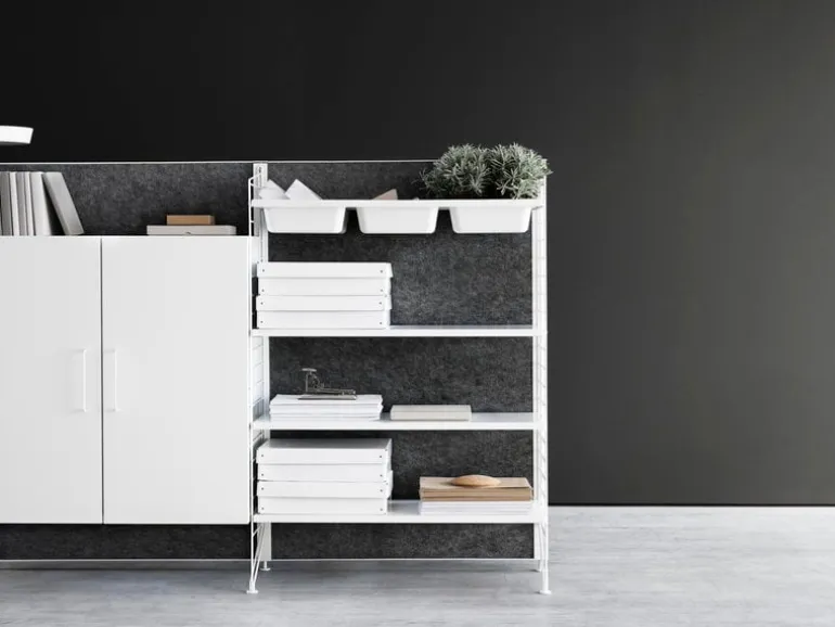 String Furniture String floor panel, 115 x 30 cm, 1-pack, white