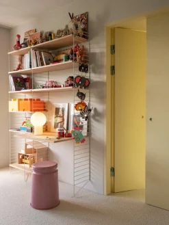 String Furniture String floor panels 200 x 30 cm, 2-pack, white