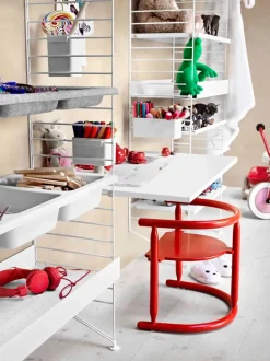 String Furniture String floor panels 200 x 30 cm, 2-pack, white