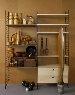 String Furniture String floor panel 200 x 30 cm, 1-pack, white