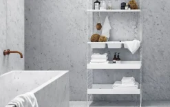 String Furniture String floor panel 200 x 30 cm, 1-pack, white