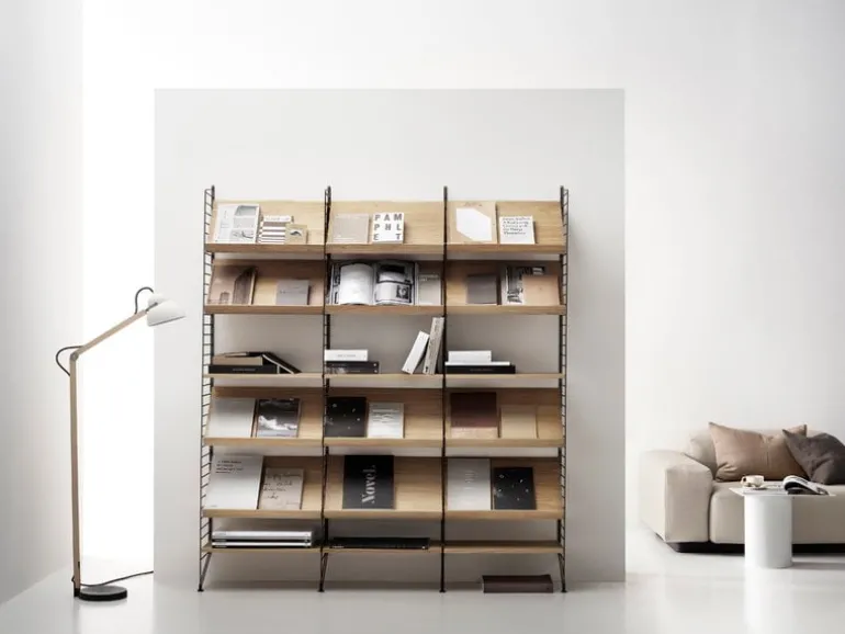 String Furniture String floor panel 200 x 30 cm, 1-pack, brown