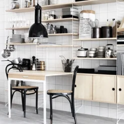 String Furniture String folding table, white