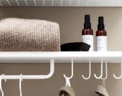 String Furniture String metal shelf, 78 x 30 cm, low, white