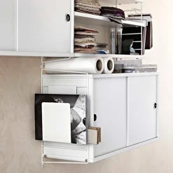 String Furniture String magazine holder, white