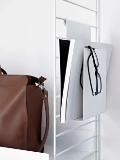 String Furniture String magazine holder, white