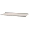 String Furniture String metal shelf 58 x 20 cm, low, beige