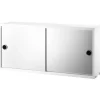 String Furniture String mirror cabinet, white