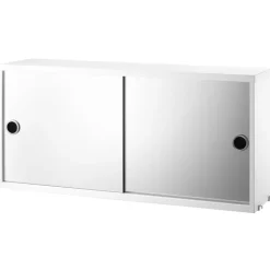 String Furniture String mirror cabinet, white