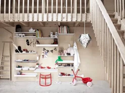 String Furniture String metal shelf, 78 x 30 cm, high, white