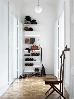 String Furniture String metal shelf, 78 x 30 cm, high, white