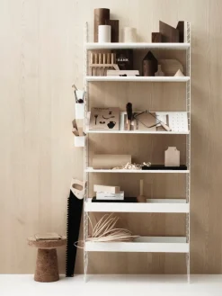 String Furniture String metal shelf, 78 x 30 cm, high, white