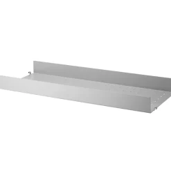 String Furniture String metal shelf, 78 x 30 cm, high, grey