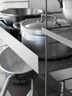 String Furniture String metal shelf, 78 x 30 cm, high, grey