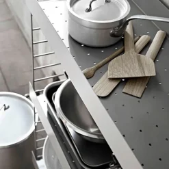 String Furniture String metal shelf, 58 x 30 cm, high, black