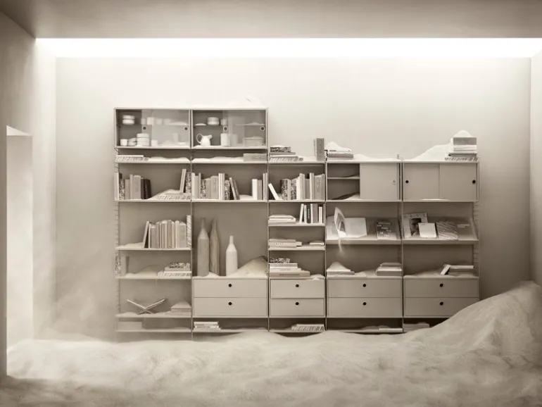 String Furniture String magazine shelf, beige