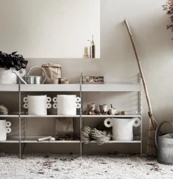 String Furniture String Outdoor shelf 58 x 30 cm, high, galvanized