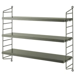 String Furniture String Pocket shelf, sage