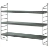 String Furniture String Pocket shelf, dark grey