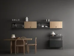 String Furniture String side panel, 50 x 30 cm, 1-pack, dark grey