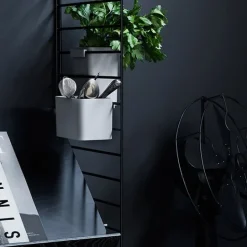 String Furniture String side panels 75 x 20 cm, 2-pack, black