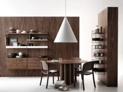 String Furniture String side panel 75 x 30 cm, 1-pack, brown