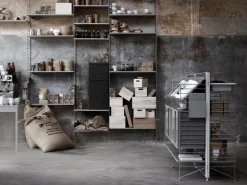 String Furniture String shelf 78 x 30 cm, 3-pack, grey