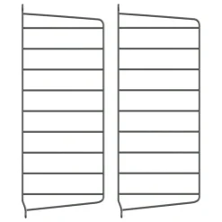 String Furniture String side panel 50 x 20 cm, 2-pack, dark grey