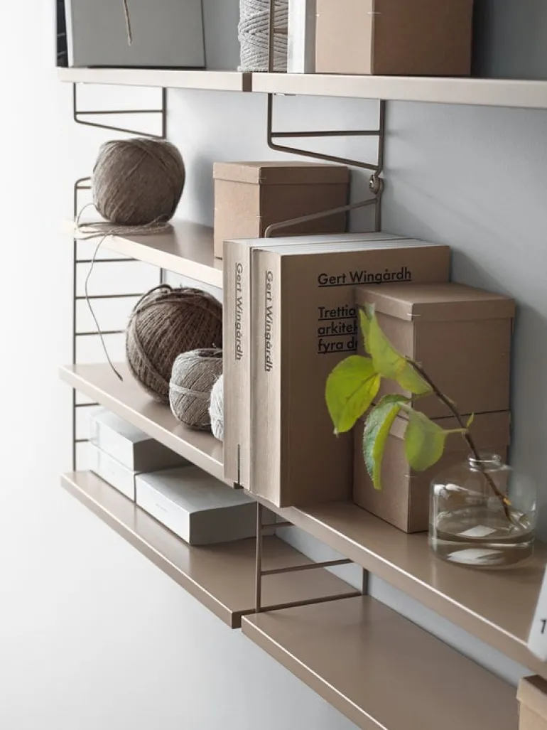 String Furniture String side panel 50 x 20 cm, 2-pack, beige