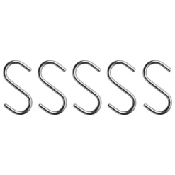 String Furniture String S hooks, 5 pcs, stainless steel