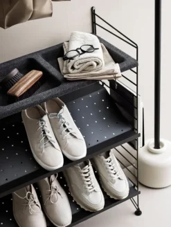 String Furniture String shoe shelf, 58 x 30 cm, black