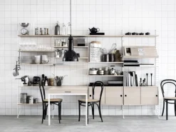 String Furniture String shelf 78 x 30 cm, 3-pack, ash