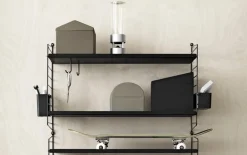 String Furniture String side panel 50 x 30 cm, 2-pack, black