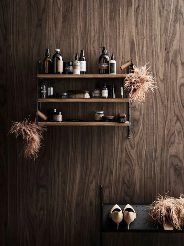 String Furniture String side panel 50 x 30 cm, 2-pack, black