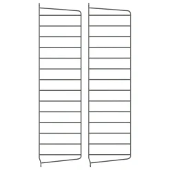 String Furniture String side panel 75 x 20 cm, 2-pack, dark grey