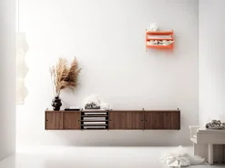 String Furniture String shelf 58 x 30 cm, 3-pack, walnut