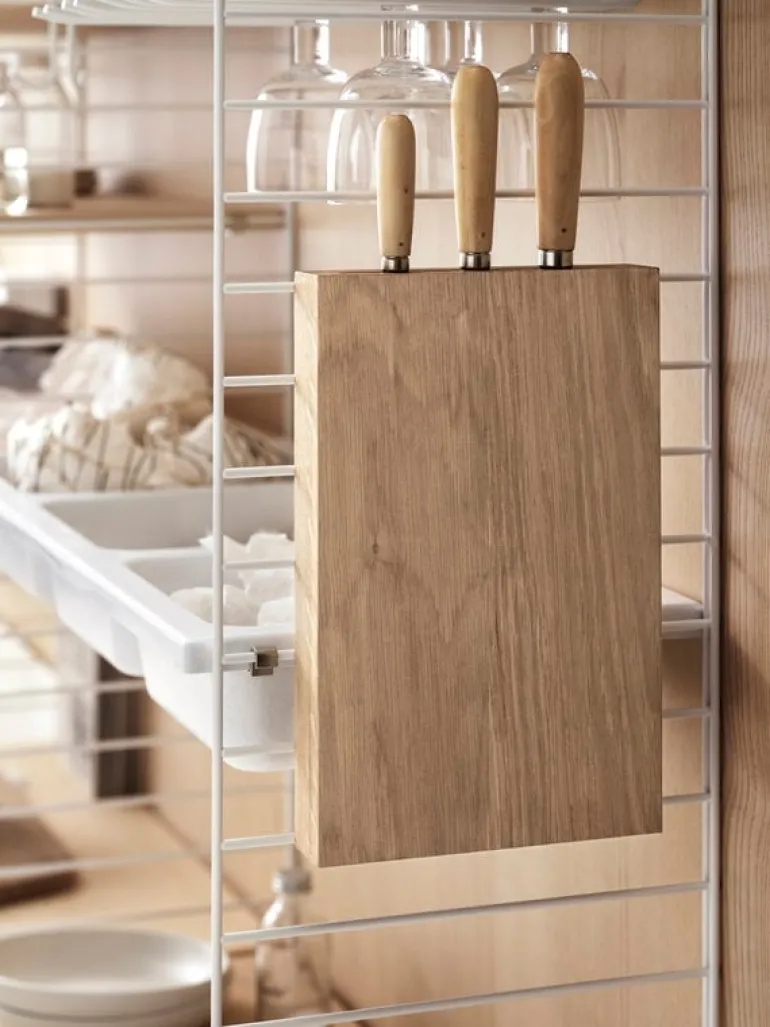 String Furniture String shelf 78 x 20 cm, 3-pack, ash