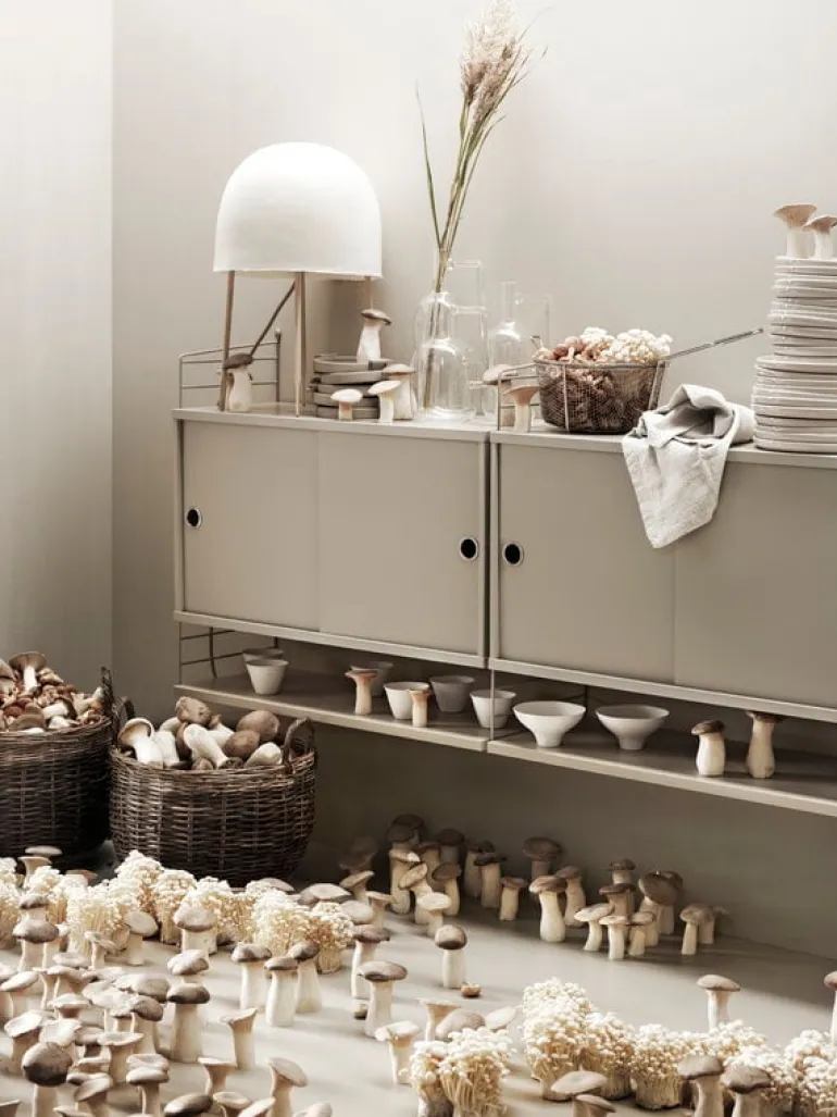 String Furniture String side panels 75 x 30 cm, 2-pack, beige