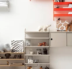 String Furniture String shelf 58 x 30 cm, 3-pack, beige