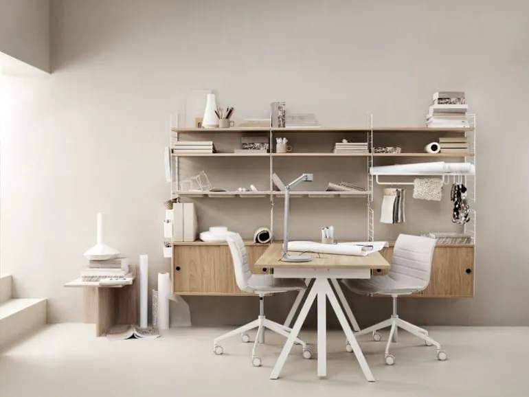 String Furniture String shelf 78 x 30 cm, 3-pack, oak