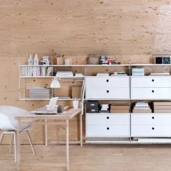 String Furniture String shelf 58 x 30 cm, 3-pack, white