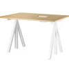 String Furniture String Works height adjustable work desk, 120 cm, oak