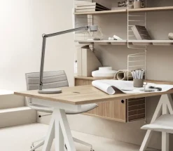 String Furniture String Works height adjustable work desk, 120 cm, oak