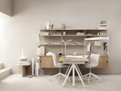 String Furniture String Works height adjustable work desk, 120 cm, oak