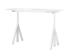 String Furniture String Works height adjustable work desk, 180 cm, white
