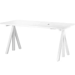 String Furniture String Works height adjustable table 160 cm, white
